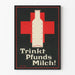 Vintage-Poster Trinkt Pfunds Milch – Retro-Wanddekoration