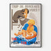 Vintage-Poster Zu Viele Leere Wiegen - Wanddekoration für Mutterschaft