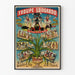 Vintage-Poster Truppe Edouardo Abendveranstaltung beim Oberst