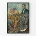 Patriotisches Poster True Sons of Freedom mit Abraham Lincoln