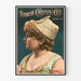 Vintage-Turkischer Cross-Cut-Zigaretten-Poster - Retro-Wanddekoration
