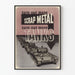 Vintage-Militärposter aus Schrottmetall und Panzern