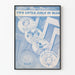 Vintage-Poster Zwei kleine Mädchen in Blau