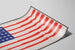 Reformiertes Poster der amerikanischen Flagge mit Waffen und Flugzeugen — Ansicht des Kunstwerks