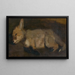 Renard mort - Ludovit Pitthordt — gerahmtes Bild an der Wand