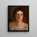 Studie eines Frauenkopfes - Ludovit Pitthordt — gerahmtes Bild an der Wand