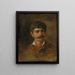 Mann mit Schnurrbart - Ludovit Pitthordt — gerahmtes Bild an der Wand