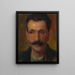 Kopf eines Mannes - Ludovit Pitthordt — gerahmtes Bild an der Wand