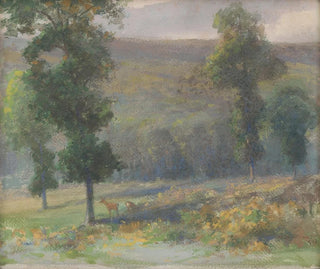Ein Gehölz mit Hirschen - Ludovit Ordok — Ansicht des Kunstwerks