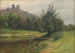 Morgenstimmung unter der Burg von Slanec - Ludovit Ordok — Ansicht des Kunstwerks