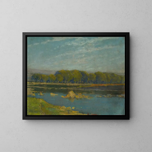 Prise de rivière - Ludovit Ordok — gerahmtes Bild an der Wand