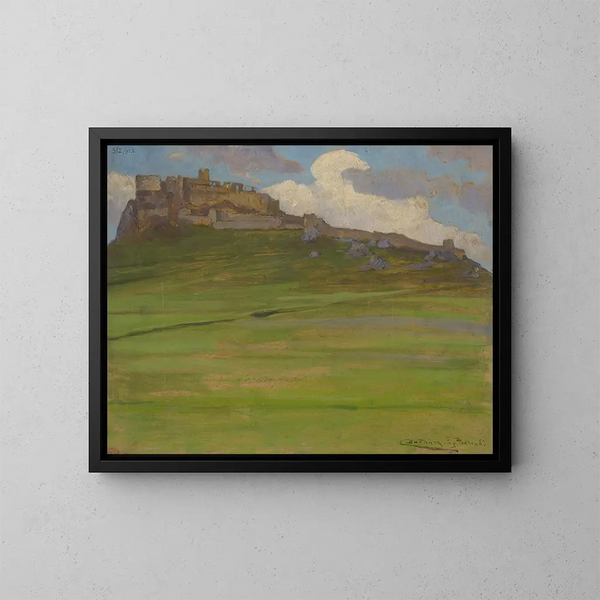 Château de Spisk - Ludovit Ordok — gerahmtes Bild an der Wand