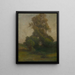 Baum auf dem Land - Ludovit Ordok — gerahmtes Bild an der Wand