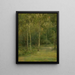 Landschaft mit kleinen Birken - Ludovit Ordok — gerahmtes Bild an der Wand