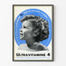 Vintage-Poster Ultraviamine 4 Wanddekoration für Kinder