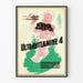 Vintage-Poster Ultraviamine 4 Wanddekoration für Kinder und Erwachsene