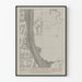 Dekoratives Poster Paris Stadtform - Atlas der Pariser Trassen