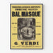 Vintage-Poster Le Bal Masqué - Oper in 5 Akten von G. Verdi