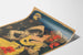 Vintage-Poster Pierrot und junge Frau in gelbem Kleid