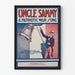 Vintage-Poster Uncle Sammy - Patriotisches Kriegslied