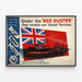 Vintage-Poster mit britischer Flagge "Red Duster" und Handelsflotte — gerahmtes Bild an der Wand