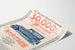 Vintage-Poster Mathis 30 000 km in 30 Tagen - Wanddekoration Automobil