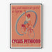Vintage-Poster Cycles Pithioud Lyon Wanddekoration Fahrrad