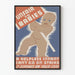 Vintage-Poster Unfair to Babies – Illustration Baby in Not
