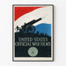 Dekoratives Poster der Vereinigten Staaten Offizielle Kriegsfilme
