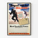 Vintage-Poster Dringender Aufruf zur Blutspende