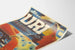 Vintage-Poster Uri Ferienland, dekorative Urlaub Illustration aus der Schweiz