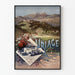 Vintage-Poster Uriage-les-Bains Isère Wanddekoration Berglandschaft