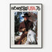 Vintage-Poster USA 76 mit Reiter und Weißem Pferd