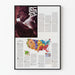 Wandposter mit illustriertem Landkartenmotiv der Vereinigten Staaten – Amerikanische Wanddekoration