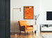 Vintage-Poster USA 58 Retro-Grafik orange