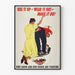 Vintage-Poster Use It Up Wear It Out - Inspirierende Wanddekoration