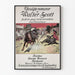 Vintage-Poster historischer Romane von Walter Scott - Klassische Wanddekoration