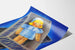 Vintage-Poster Werbung Uvesterol mit Puppe im Karton