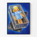 Vintage-Poster Werbung Uvesterol mit Puppe im Karton