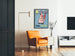 Vintage-Poster Urlaub mit einem Buch - Dekorative Wandillustration