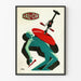 Vintage-Poster Val d'Or - Stilisierte Illustration Werkzeug und Silhouette