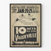 Plakat Vaudeville 10 Akte All Star - Vintage Theater Wanddekoration
