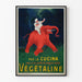 Vintage-Poster Végétaline Küche Roter Elefant