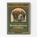 Vintage-Poster Bernhardiner Freunde Berlin - Wanddekoration Poster Hund Saint-Bernhard