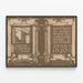 Plakat Jugendstil Kunstgewerbeschule für Mädchen Amsterdam 1920 — gerahmtes Bild an der Wand