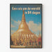 Vintage-Poster Reise um die Welt in 80 Tagen mit 3D-Fotos Shell