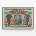Vintage-Poster Werbung Kleidung Voltaire für Männer und Kinder — gerahmtes Bild an der Wand