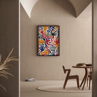 Pop Art Bild - Handbewegung | Kunstdruck Wanddekoration Bild Plakat Kopie