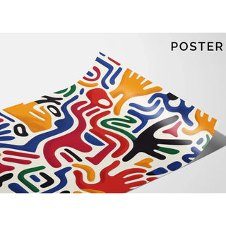 Pop Art Bild - Handbewegung | Kunstdruck Wanddekoration Bild Plakat Kopie