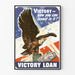 Vintage-Poster Victory Loan - Adler und Banknoten